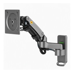 NB F150 FULL MOTION ERGONOMIC GAS SPRING TV MONITOR BRACKET FOR 17-35 INCH SCREENS MONITOR WALL MOUNT - GRAY