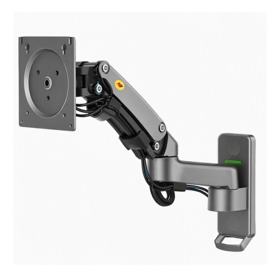 NB F150 FULL MOTION ERGONOMIC GAS SPRING TV MONITOR BRACKET FOR 17-35 INCH SCREENS MONITOR WALL MOUNT - GRAY