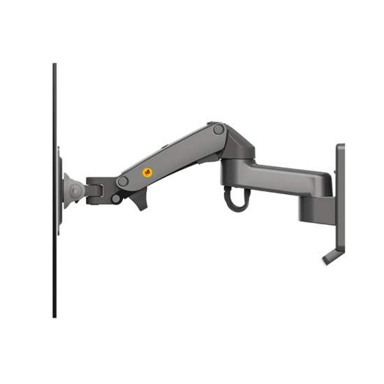 NB F150 FULL MOTION ERGONOMIC GAS SPRING TV MONITOR BRACKET FOR 17-35 INCH SCREENS MONITOR WALL MOUNT - GRAY