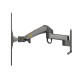 NB F150 FULL MOTION ERGONOMIC GAS SPRING TV MONITOR BRACKET FOR 17-35 INCH SCREENS MONITOR WALL MOUNT - GRAY