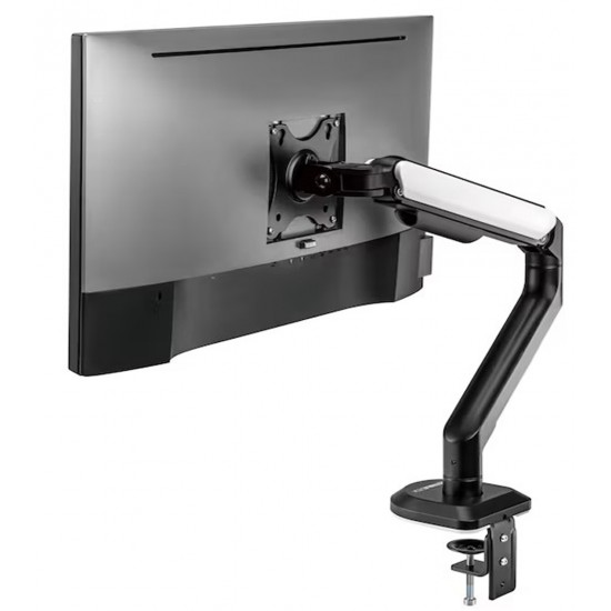 SADES APEP SA-MA02 RGB STAND HOLDER WITH CLAMP/GROMMET MOUNTING BASE SINGLE MONITOR MOUNT RGB ARM (MAX SIZE 32"/9KG PER ARM) - WHITE