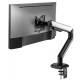 SADES APEP SA-MA02 RGB STAND HOLDER WITH CLAMP/GROMMET MOUNTING BASE SINGLE MONITOR MOUNT RGB ARM (MAX SIZE 32"/9KG PER ARM) - WHITE
