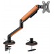 SADES APEP SA-MA02 STAND HOLDER WITH CLAMP GROMMET MOUNTING BASE SINGLE MONITOR MOUNT ARM MAX SIZE 32 9KG PER ARM - ORANGE