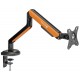 SADES APEP SA-MA02 STAND HOLDER WITH CLAMP GROMMET MOUNTING BASE SINGLE MONITOR MOUNT ARM MAX SIZE 32 9KG PER ARM - ORANGE