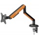 SADES APEP SA-MA02 STAND HOLDER WITH CLAMP GROMMET MOUNTING BASE SINGLE MONITOR MOUNT ARM MAX SIZE 32 9KG PER ARM - ORANGE