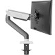 SADES VIPER SA-MA01 STAND HOLDER WITH CLAMP/GROMMET MOUNTING BASE SINGLE MONITOR MOUNT ARM (MAX SIZE 32"/9KG PER ARM) - WHITE