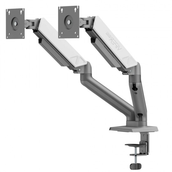 SADES VIPER SA-MS01 STAND HOLDER WITH CLAMP/GROMMET MOUNTING BASE DUAL MONITOR MOUNT ARM (MAX SIZE 32