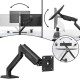 SADES VIPER SA-MA01 STAND HOLDER WITH CLAMP/GROMMET MOUNTING BASE SINGLE MONITOR MOUNT ARM (MAX SIZE 32"/9KG PER ARM) - BLACK