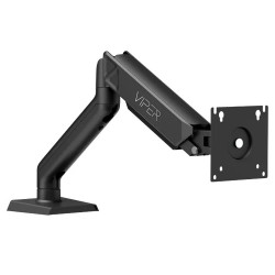 SADES VIPER SA-MA01 STAND HOLDER WITH CLAMP/GROMMET MOUNTING BASE SINGLE MONITOR MOUNT ARM (MAX SIZE 32"/9KG PER ARM) - BLACK