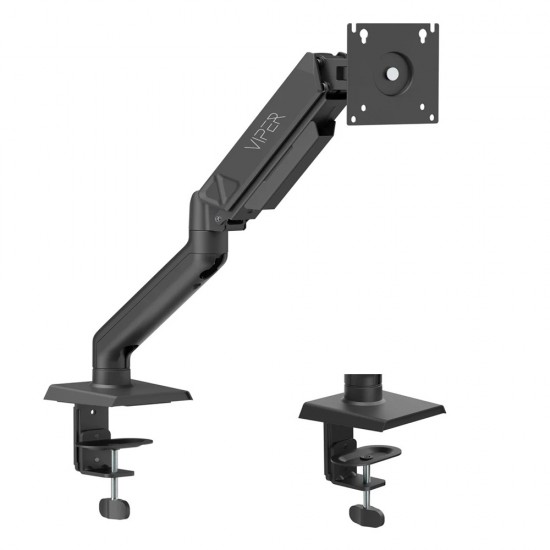 SADES VIPER SA-MA01 STAND HOLDER WITH CLAMP/GROMMET MOUNTING BASE SINGLE MONITOR MOUNT ARM (MAX SIZE 32