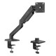 SADES VIPER SA-MA01 STAND HOLDER WITH CLAMP/GROMMET MOUNTING BASE SINGLE MONITOR MOUNT ARM (MAX SIZE 32"/9KG PER ARM) - BLACK