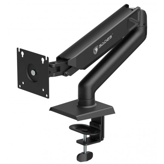 SADES VIPER SA-MA01 STAND HOLDER WITH CLAMP/GROMMET MOUNTING BASE SINGLE MONITOR MOUNT ARM (MAX SIZE 32