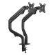 TWISTED MINDS DUAL MONITOR PIPE SHAPED COUNTERBALANCE SPRING ASSISTED MONITOR ARM