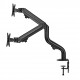 TWISTED MINDS DUAL MONITOR PIPE SHAPED COUNTERBALANCE SPRING ASSISTED MONITOR ARM