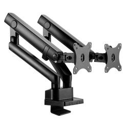 TWISTED MIND DUAL MONITORS ALUMINUM SLIM SPRING-ASSISTED MONITOR ARM