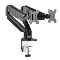 TWISTED MIND PREMIUM DUAL MONITOR ALUMINUM GAS SPRING POLE MOUNTED MONITOR ARM