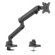 TWISTED MINDS TM-84-C06 SINGLE SCREEN SLIM HEAVY-DUTY MECHANICAL SPRING 17 TO 40-INCH SCREENS 360 DEGREE ROTATION MONITOR ARM - BLACK