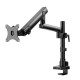 TWISTED MIND SINGLE MONITOR ALUMINUM SLIM POLE-MOUNTED SPRING ASSISTED MONITOR ARM