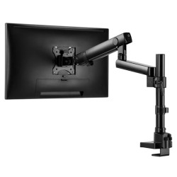 TWISTED MIND SINGLE MONITOR ALUMINUM SLIM POLE-MOUNTED SPRING ASSISTED MONITOR ARM