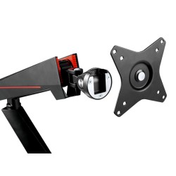TWISTED MIND SINGLE MONITOR SPRING-ASSISTED PRO GAMING MONITOR ARM WITH USB HUB RGB