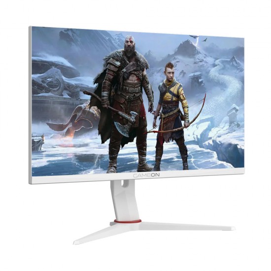 GAMEON ARTIC PRO SERIES 24" FHD 180HZ MPRT 0.5MS FAST IPS GAMING MONITOR SUPPORT CONSOLE 2.1 - WHITE