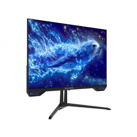 SADES AL-SEALION 27 INCH SA-F01F278 FHD FAST IPS 1920X1080P HDMI 2.1 1MS RESPONSE TIME 120HZ REFRESH RATE DISPLAY FLAT GAMING MONITOR - BLACK