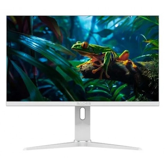 SADES AP-FROG 27 INCH SA-HC02Q27W QHD 2K FAST IPS 2560X1440P HDMI 2.1 0.3MS (GTG) RESPONSE TIME 180HZ REFRESH RATE ANTI-GLARE PANEL DESIGN RGB BACKLIGHT FLAT GAMING MONITOR - WHITE