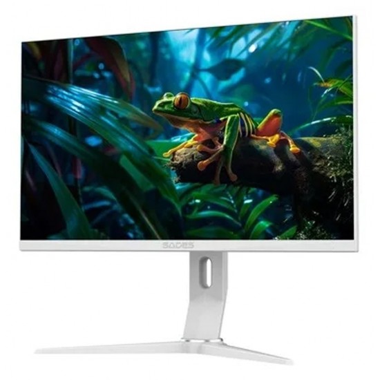 SADES AP-FROG 27 INCH SA-HC02Q27W QHD 2K FAST IPS 2560X1440P HDMI 2.1 0.3MS (GTG) RESPONSE TIME 180HZ REFRESH RATE ANTI-GLARE PANEL DESIGN RGB BACKLIGHT FLAT GAMING MONITOR - WHITE