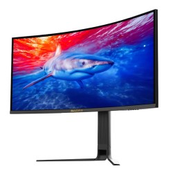 SADES BL-SHARK WQHD 165HZ RGB ULTRAWIDE FAST VA 0.5MS 1000R CURVATURE ADAPTIVE SYNC ERGONOMIC STAND GAMING MONITOR - 34INCH 