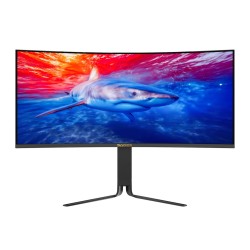 SADES BL-SHARK WQHD 165HZ RGB ULTRAWIDE FAST VA 0.5MS 1000R CURVATURE ADAPTIVE SYNC ERGONOMIC STAND GAMING MONITOR - 34INCH 