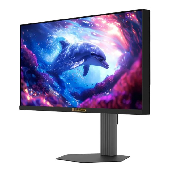 SADES BN-DOLPHIN MINI SA-F01Q25 FLAT SCREEN 24.5INCH ADAPTIVE SYNC 2K QHD 320HZ LED FAST IPS 0.5MS RGB GAMING MONITOR - BLACK