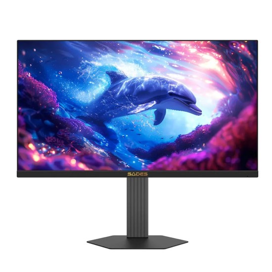 SADES BN-DOLPHIN MINI SA-F01Q25 FLAT SCREEN 24.5INCH ADAPTIVE SYNC 2K QHD 320HZ LED FAST IPS 0.5MS RGB GAMING MONITOR - BLACK