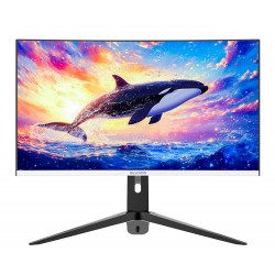 SADES KL-WHALE 27 INCH KL-WHALE 2k QHD 2560X1440P ADAPTIVE SYNC 0.5 MS RESPONSE TIME 180HZ REFRESH RATE DISPLAY FLAT GAMING MONITOR - WHITE