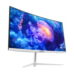 SADES NC-PELAGIA 24 INCH SC-CJ04F24W FHD VA 1920X1080P HDMI 2.1 0.5MS RESPONSE TIME 200HZ REFRESH RATE DISPLAY CURVED GAMING MONITOR - WHITE