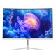 SADES NC-PELAGIA 24 INCH SC-CJ04F24W FHD VA 1920X1080P HDMI 2.1 0.5MS RESPONSE TIME 200HZ REFRESH RATE DISPLAY CURVED GAMING MONITOR - WHITE