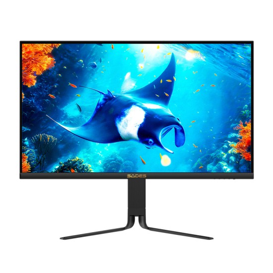 SADES REEF MANTA-32 QHD DYNAMIC RGB 180HZ FAST IPS 0.3MS ADAPTIVE SYNC ERGONOMIC ADJUSTABLE STAND GAMING MONITOR - 32INCH