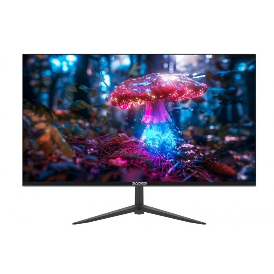 SADES RUSSULA 24 INCHSA-CJ03F24B FHD IPS HDMI 2.1 1MS (GTG) RESPONSE TIME 120HZ REFRESH RATE DISPLAY PORT ANTI-GLARE PANEL DESIGN FLAT GAMING MONITOR