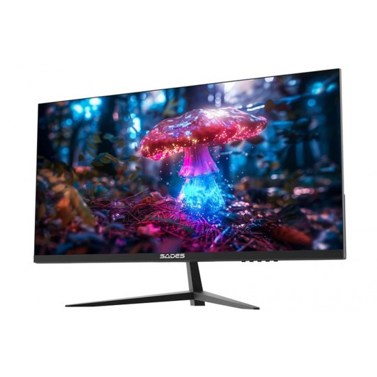 SADES RUSSULA 24 INCHSA-CJ03F24B FHD IPS HDMI 2.1 1MS (GTG) RESPONSE TIME 120HZ REFRESH RATE DISPLAY PORT ANTI-GLARE PANEL DESIGN FLAT GAMING MONITOR