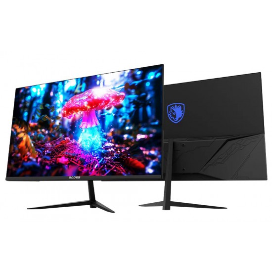 SADES RUSSULA 24 INCHSA-CJ03F24B FHD IPS HDMI 2.1 1MS (GTG) RESPONSE TIME 120HZ REFRESH RATE DISPLAY PORT ANTI-GLARE PANEL DESIGN FLAT GAMING MONITOR