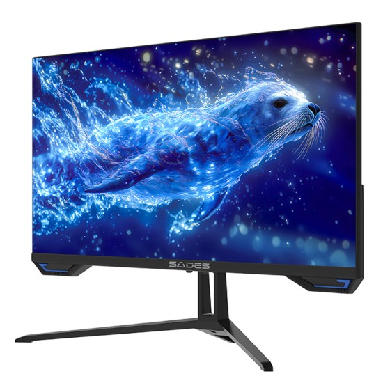 SADES SL-SEALION-27 PLUS SA-F05F27B 27-INCH FHD 180HZ FLAT IPS 1MS MPRT ADAPTIVE SYNC HDMI 2.1ANTI BLUE LIGHT GAMING MONITOR - BLACK