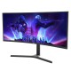 TWISTED MINDS TM34CWQHDVA ECLIPSE PRO SERIES 34-INCH ADJUSTABLE STAND 180HZ DUAL 3W SPEAKERS WQHD 1MS HDR10 CURVED 1500R GAMING MONITOR - BLACK