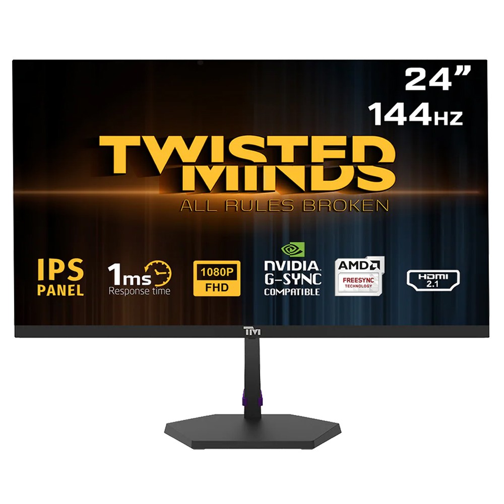TWISTED MINDS ECO SERIES 24 INCH FHD E-LED IPS TECHNOLOGY 144HZ ...