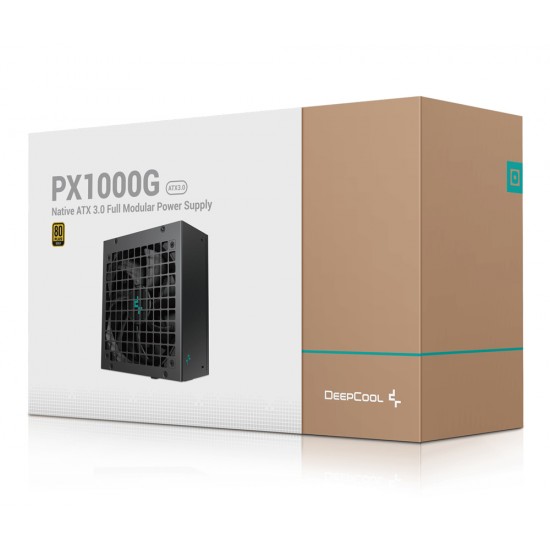 DEEPCOOL PX1000G 1000W ATX 3.0 FULLY MODULAR 80 PLUS GOLD  PCI-E GEN 5.0 12VHPWR PORTS POWER SUPPLY