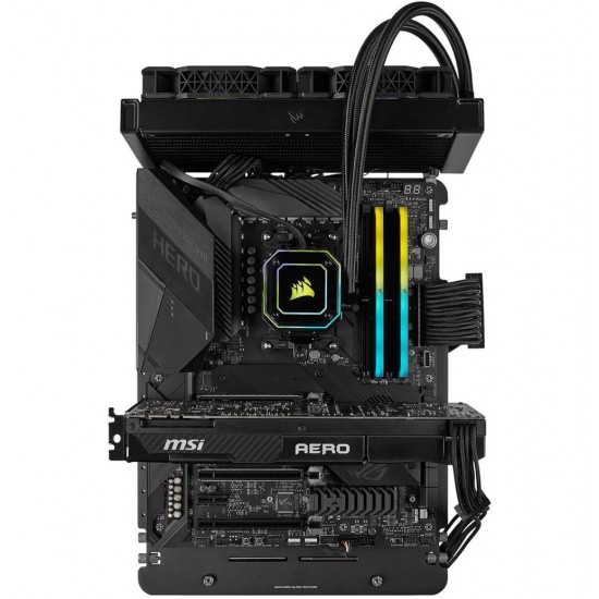 CORSAIR VENGEANCE 16G RAM DESKTOP MEMORY RGB RS 16GB (2 X 8GB) DDR4 DRAM 3600MHZ C18 MEMORY KIT - BLACK