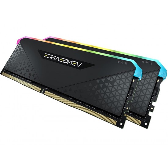 CORSAIR VENGEANCE 16G RAM DESKTOP MEMORY RGB RS 16GB (2 X 8GB) DDR4 DRAM 3600MHZ C18 MEMORY KIT - BLACK