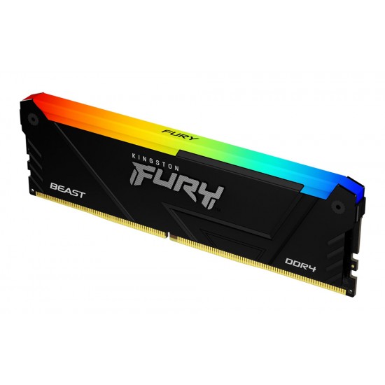 KINGSTON FURY 16GB 3600MHZ DDR4 RAM CL18 BEAST BLACK RGB DESKTOP MEMORY
