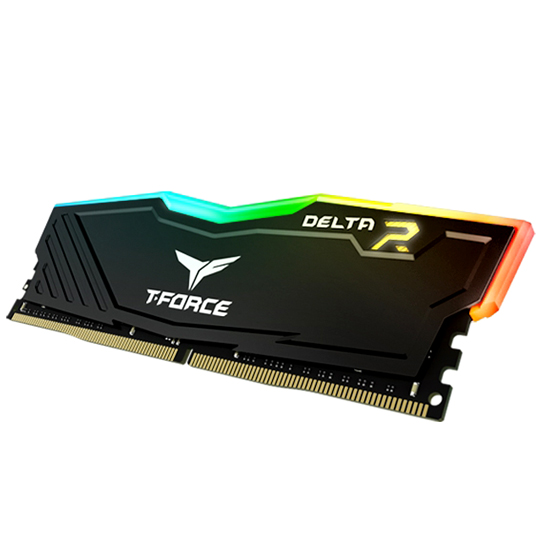 TEAMGROUP T-FORCE DELTA  RGB DDR4 16GB 3200MHZ CL16 PC MEMORY RAM - BLACK