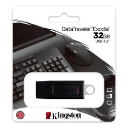 KINGSTON DATATRAVELER EXODIA 32GB USB 3.2 FLASH DRIVE DTX32GB
