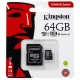 KINGSTON CANVAS SELECT 64GB MICRO SDHC CLASS 10 - 80MBS