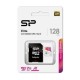 SILICON POWER ELITE MICROSDXC UHS-I 128GB CARD WITH ADAPTER CLASS 10 U1 V10 A1 FULL HD VIDEO - UP TO 100MB/S READ SPEED